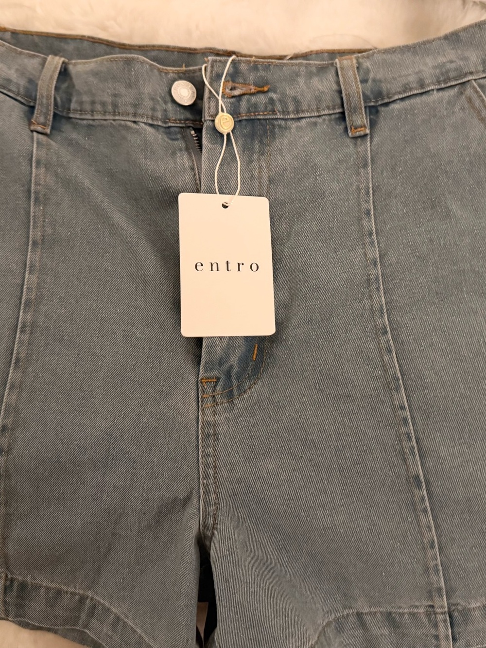 entro Light Blue Women's Relaxed Denim Shorts